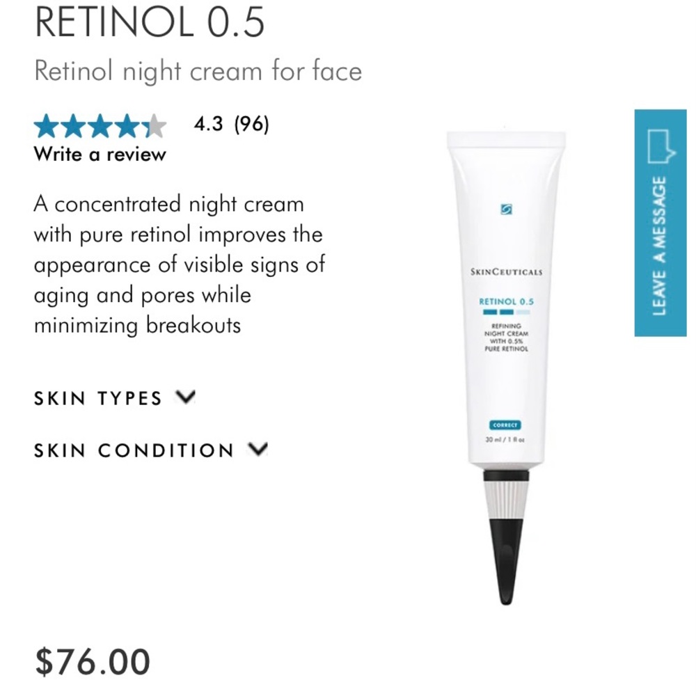Skin Ceuticals Retinol Cream